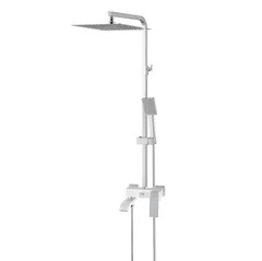 Душова колона KOER KB-56007-04 зі змішувачем, 3 функції (Колір хром+білий) (KR5159)