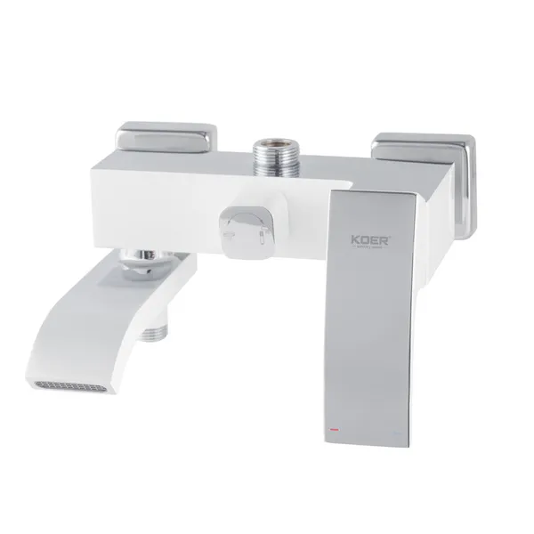 Душова колона KOER KB-56007-04 зі змішувачем, 3 функції (Колір хром+білий) (KR5159)