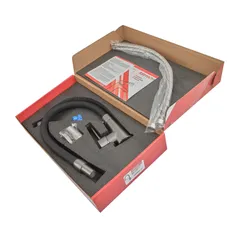 Змішувач для кухні з силіконовим виливом Zerix FUL-017 Graphite Refl.Black з нерж. сталі SUS304 (кол.графіт) (ZX5995)