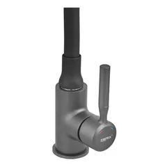 Змішувач для кухні Zerix Atrium-011-T Graphite Refl.Black (Колір графіт+силік.вилив чорний) (ZX6106)