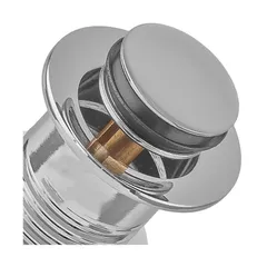 Донний клапан для раковини Koer PW-10-01 1 1/4''  без переливу автоматичний СLICK-СLACK (Колір хром) (KR5797)
