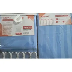 Шторка для ванної Zerix SCT-003-180x180 з поліестеру (Колір синій) (ZX4994)