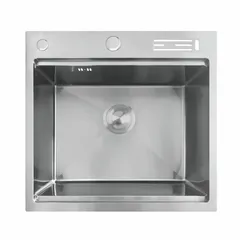Мийка Mixxus MH5050-SK NANO-SILVER (3.0/0.8) з н.ст. зі сходинкою для суш.,з підст.під ножі(нерж.)(MX1939)