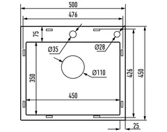 Мийка Mixxus MH5045 Decor SS Color (3.0/0.8) з нержавіючої сталі (колір нерж.) (MI8309)