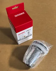 Донний клапан для раковини Koer PW-08-01 1 1/4''  без переливу автоматичний СLICK-СLACK (Колір хром) (KR5786)