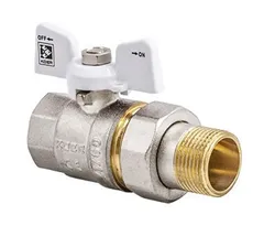 Кран з американкою 1/2" (Koer KR.227.W) білий (KR0015)