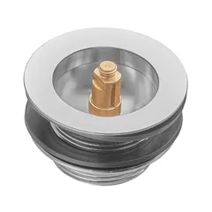 Донний клапан для ванни Zerix BV-08 1 1/2'' автоматичний СLICK-СLACK (Колір хром) (ZX6025)