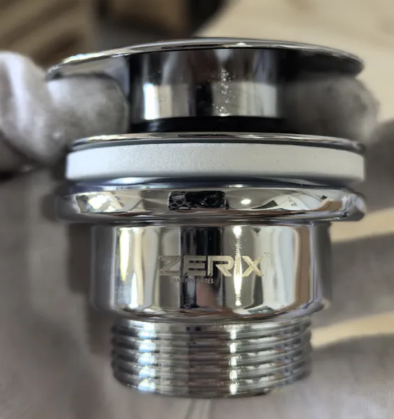 Донний клапан для раковини Zerix BV-03 1 1/4''  універсальний (з/без перел) СLICK-СLACK (Колір хром) (ZX6019)