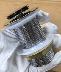 Донний клапан для раковини Zerix BV-06 1 1/4''  без переливу автоматичний СLICK-СLACK (Колір хром) (ZX6023)