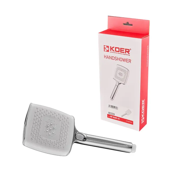 Лійка для душу Koer KP-0409-01 4 функції (Колір хром) (KR5413)