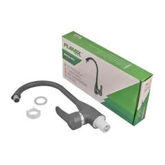 Змішувач для кухні Plamix Mario-011 Graphite (без підведення) (Колір графіт) (PM6099)