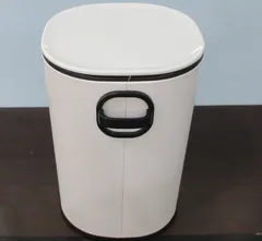 Відро для сміття з плавним закриттям овальне Zerix Prime-TC0105 White 5л колір білий (ZX5901)