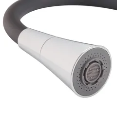 Змішувач для кухні Mixxus Premium Matis 011-T (NUT) Refl.Black (Колір хром+силік.вилив чорний) (MI8266)