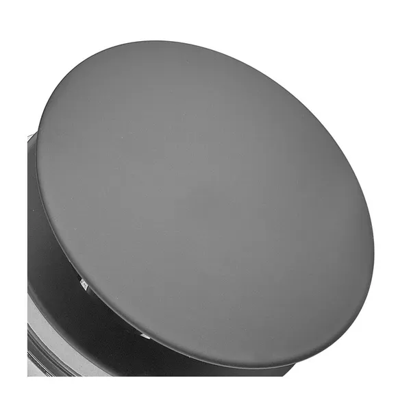 Донний клапан для раковини Zerix BV-03 BLACK 1 1/4''  універсальний (з/без перел) СLICK-СLACK (Колір чорний) (ZX6020)