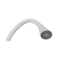 Змішувач для кухні MIXXUS SUS-011-T REFL.WHITE з силіконовим виливом з нерж. сталі SUS304, вилив білий (MI8228)
