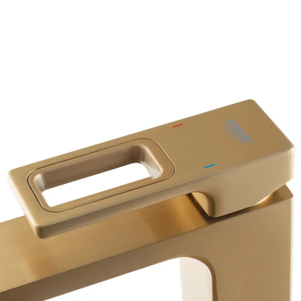 Змішувач для умивальника Koer KB-10009-12 (Колір матове золото) (KR5977)