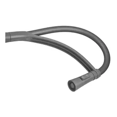 Змішувач для кухні Plamix Lucas-017 SET Graphite Refl.Grey з підведенням (Колір графіт+сил.вилив сірий) (PM0723)