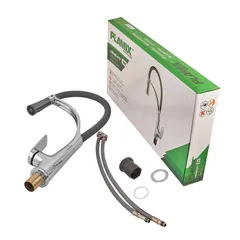 Змішувач для кухні Plamix Lucas-017 SET CHROME REFL.Grey з підведенням (PM0715)