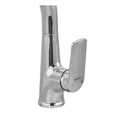 Змішувач для кухні Plamix Lucas-017 SET CHROME REFL.Grey з підведенням (PM0715)