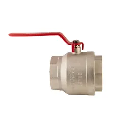 Кран кульовий Koer KR.214 - 4" FF ГГВ (ручка "важіль" червона) (KR4952)