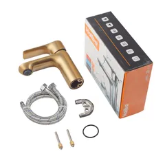 Змішувач для умивальника Haiba Milano 001 BRUSHED GOLD (HB9619)
