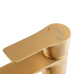 Змішувач для умивальника Haiba Milano 001 BRUSHED GOLD (HB9619)
