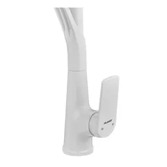 Змішувач для кухні Plamix Lucas-017 SET White REFL.White з підведенням (PM0716)