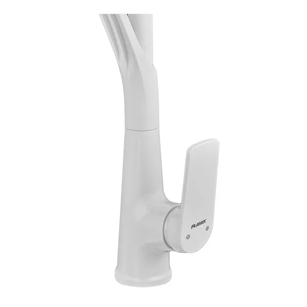 Змішувач для кухні Plamix Lucas-017 SET White REFL.White з підведенням (PM0716)