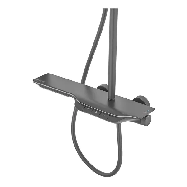 Душова колона з термостатичним змішувачем MIXXUS PREMIUM SPACE-009-J BLACK з кнопковим перемикачем, 3 режими (MI7011)