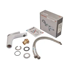 Змішувач для умивальника Mixxus Premium DERBY 001 (NUT) WHITE-CHROME (MI6613)