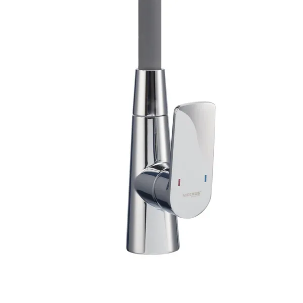 Змішувач для кухні Mixxus Premium Matis 011-T (NUT) Refl.Gray (Колір хром+силік.вилив сірий) (MI8267)
