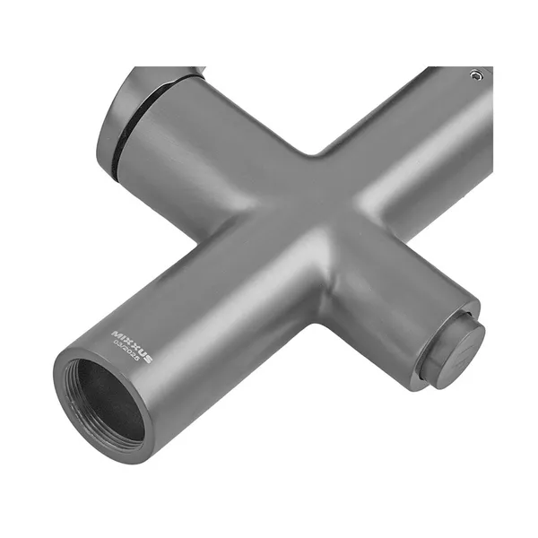 Змішувач для кухні Mixxus Premium DERBY 021 (NUT) GRAPHITE REFL.BLACK з виходом для питної води (MI6612)