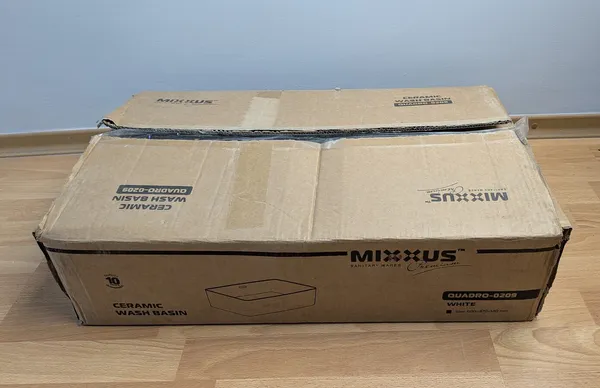 Уцінка - Раковина накладна Mixxus Premium QUADRO-0209 600х370х140mm з переливом (MP6522-20260519-9487)
