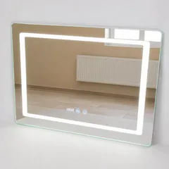 Уцінка - Дзеркало Mixxus STYLE MR03-70x50 з Led Touch, Anti-fog, димером, рег. яскравості, годинником (MI6006-20260604-9688)