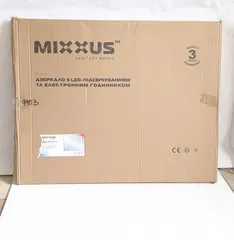 Уцінка - Дзеркало Mixxus STYLE MR03-90x70 з Led Touch, Anti-fog, димером, рег. яскравості, годинником (MI6007-20260604-9903)