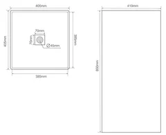 Раковина моноблок MIXXUS PREMIUM QUADRO-1101 410х410х850mm (MP6574)