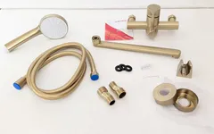 Уцінка - Змішувач для ванни Zerix Rex-006 (Euro) Brushed Gold з нерж. сталі (Колір матове золото) (ZX6119-20260622-10040)