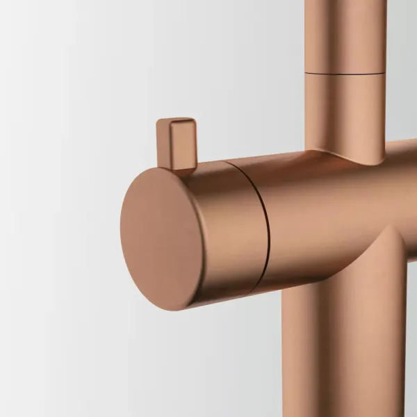 Atlas Neo Clear Water Pull Out, змішувач з витяжним виливом з під'єднанням до фільтра, PVD мідь