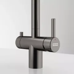 Atlas Neo Clear Water Pull Out, змішувач з витяжним виливом з під'єднанням до фільтра, PVD антрацит