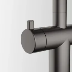 Atlas Neo Clear Water Pull Out, змішувач з витяжним виливом з під'єднанням до фільтра, PVD антрацит