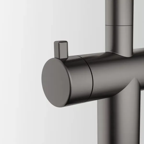 Atlas Neo Clear Water Pull Out, змішувач з витяжним виливом з під'єднанням до фільтра, PVD антрацит