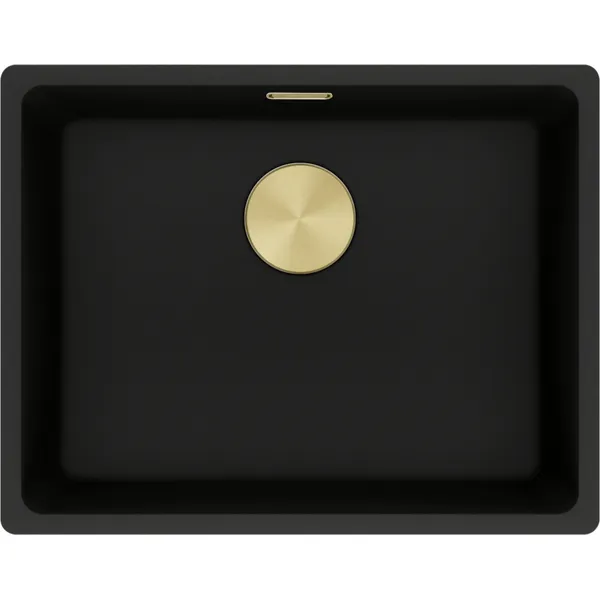 MRG 110-52 Gold Edition, чорний матовий, (вкл. руч. вент. 3 1/2", дек.кришку PVD золото і сиф.)