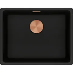 MRG 110-52 Copper Edition, чорний матовий, (вкл. руч. вент. 3 1/2", дек.кришку PVD мідь і сиф.)
