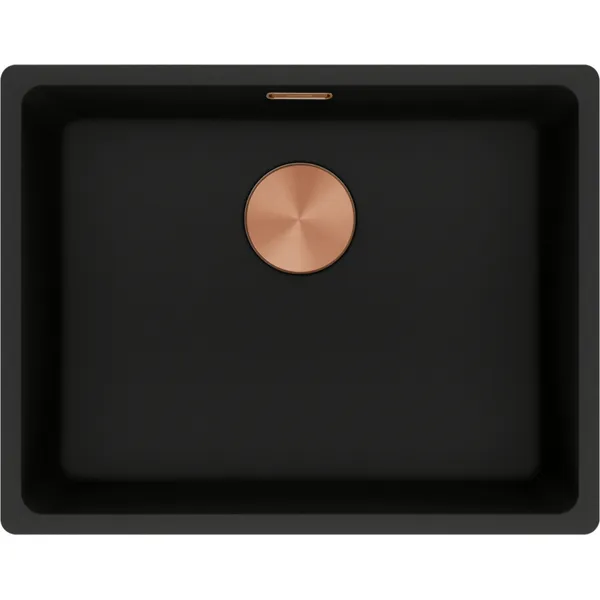 MRG 110-52 Copper Edition, чорний матовий, (вкл. руч. вент. 3 1/2", дек.кришку PVD мідь і сиф.)