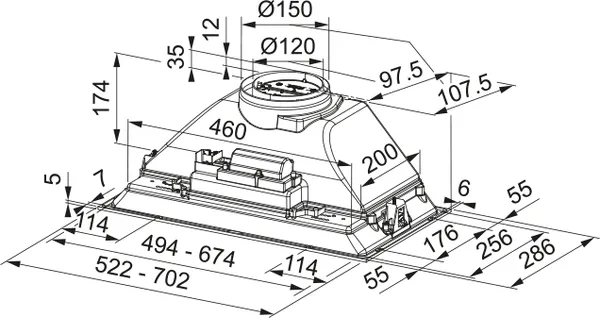 FBI 525 BK HCS (Inca Smart, чорний, вбудована)