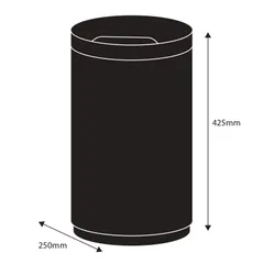 Відро для сміття сенсорне кругле KOER TC-020512-05 12 л (колір чорний) (KR5937)