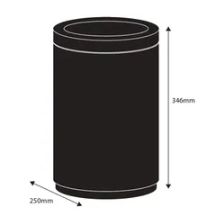 Відро для сміття сенсорне кругле KOER TC-020609-05 9 л (колір чорний) (KR5939)