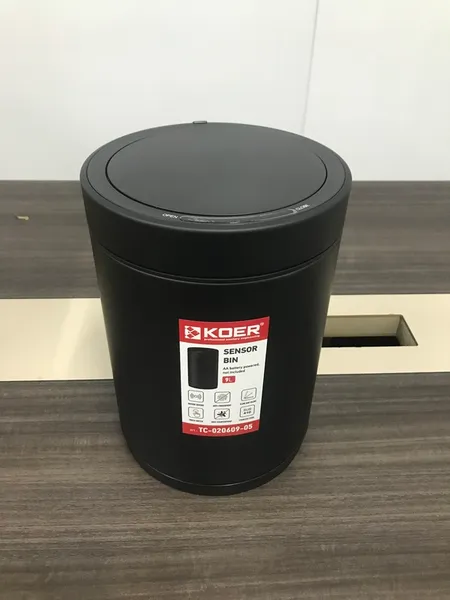Відро для сміття сенсорне кругле KOER TC-020609-05 9 л (колір чорний) (KR5939)