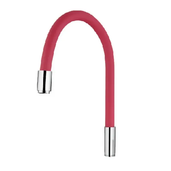 Вилив для змішувача гнучкий MIXXUS PREMIUM SPOUT RAINBOW RED (Колір хром+вилив червоний) (MI0560)