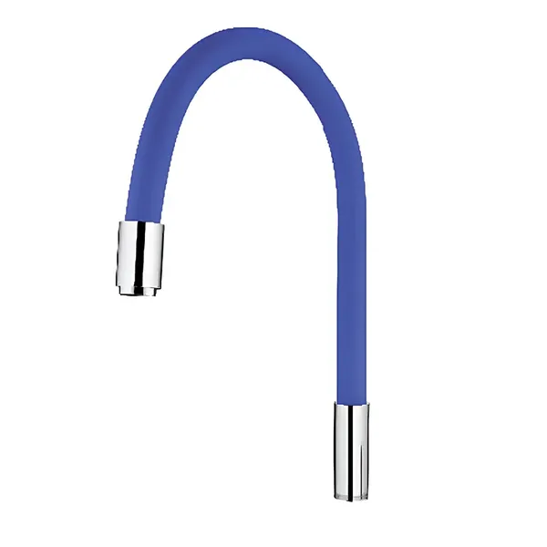 Вилив для змішувача гнучкий MIXXUS PREMIUM SPOUT RAINBOW BLUE (Колір хром+вилив блакитний) (MI0563)
